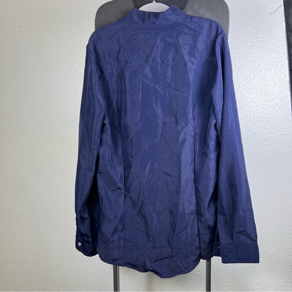 SHEIN Women’s Navy Blue Top Shirt Blouse Size L - Picture 3 of 7